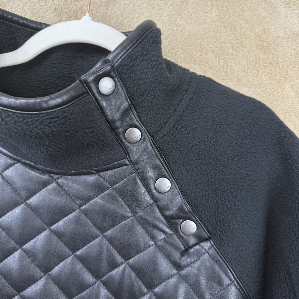 Abercrombie & Fitch Black Quilted Sweater - Picture 5 of 10